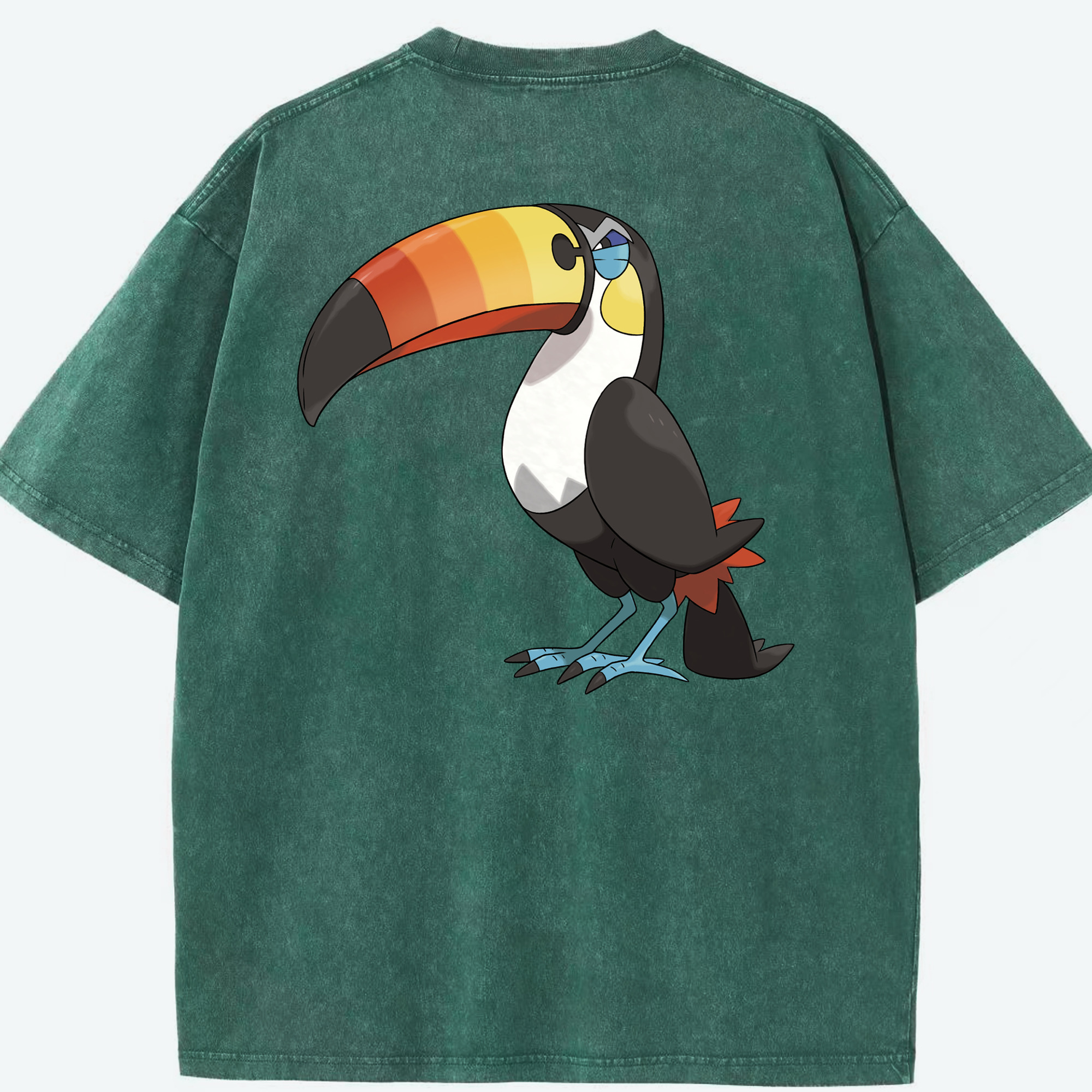 （画像用） ポケットモンスター Pokémon 綿100% ヴィンテージ風 半袖Tシャツ（背面プリント）